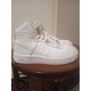 NIKE Air Force 1 White High Top LE Model DH2943-111 Youth 4Y 2021 Grade School